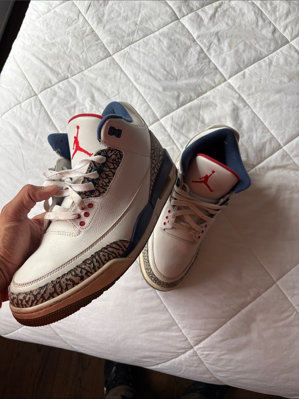 Air Jordan 2016 true blue 3s worn no box size 12